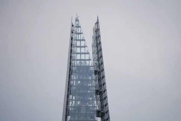Вид Сверху Осколок Городе Здание Финансового Офиса Облачным Небом Заднем — стоковое фото