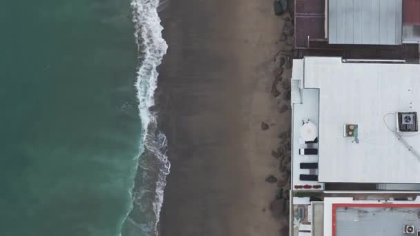 Aerial Drone Shot Della Costa Malibu Beach California Oceano Pacifico — Video Stock
