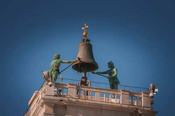 Antico Orologio Astronomico Torre Dell Orologio Piazza San Marco Venezia — Foto Stock