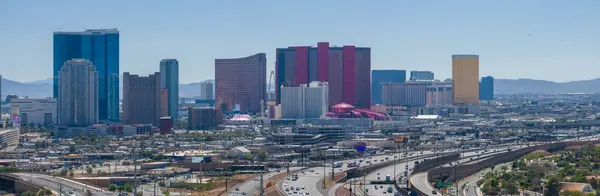 Paysage Urbain Animé Las Vegas Avec Des Gratte Ciel Modernes — Photo