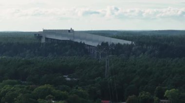 Litvanya 'daki Druskininkai Kar Arena' nın hava manzarası. Baltık 'taki en büyük kar sahası