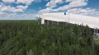 Litvanya 'daki Druskininkai Kar Arena' nın hava manzarası. Baltık 'taki en büyük kar sahası