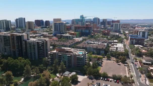 Phoenix Cidade Cidade Skyline Cityscape Centro Arizona Nos Eua Vista — Vídeo de Stock