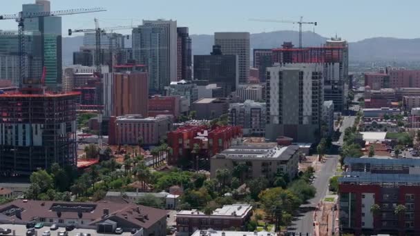 Ciudad Phoenix Paisaje Urbano Del Centro Arizona Estados Unidos Vista — Vídeo de stock