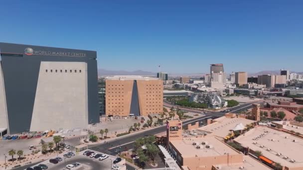 Pemandangan Udara Kota Las Vegas Nevada Amerika Serikat Jalan Raya — Stok Video