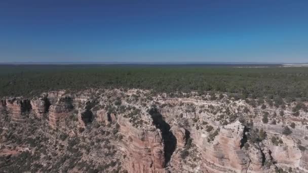 Grand Canyon Aerial Scene Panorama Beautiful Nature Landscape Scenery Grand — Stock Video