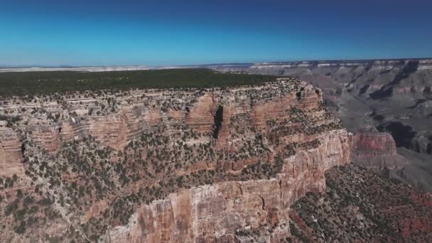 Büyük Kanyon Hava Sahnesi Grand Canyon Ulusal Parkı Ndaki Güzel — Stok video