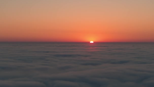 Kaliforniya Abd Bulutların Üzerinde Güzel Gün Batımı — Stok video