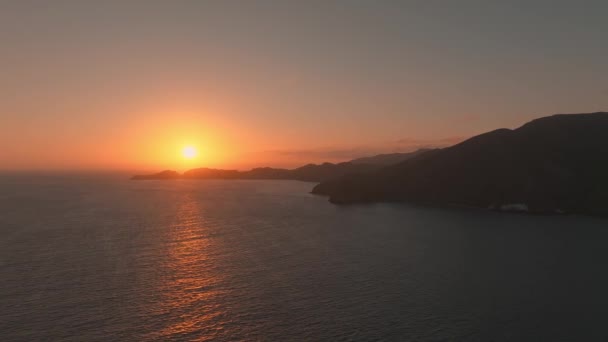 Прекрасний Захід Сонця Над Хмарами Каліфорнії Сша — стокове відео