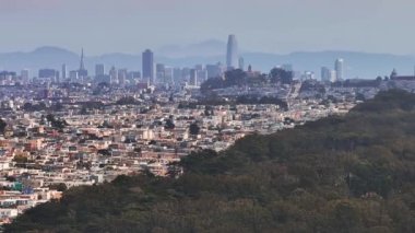 San Francisco, ABD 'deki Golden Gate parkının hava görüntüsü.