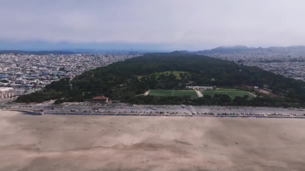Flygfoto Över Golden Gate Parken San Francisco Usa — Stockvideo