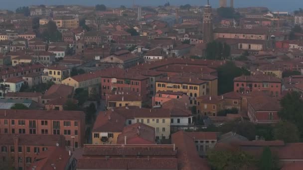 Letecký Pohled Ostrov Murano Benátském Lagunovém Moři Shora Itálie Při — Stock video