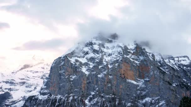 Colorido Lapso Tempo Cênico Das Majestosas Montanhas Dolomitas Nos Alpes — Vídeo de Stock