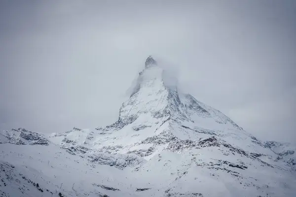 Görüntü Zermatt Sviçre Alpleri Nin Sakin Görkemini Yakalar Karla Kaplı — Stok fotoğraf