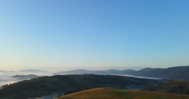 Ceață Groasă Munții Carpați Imagini Înaltă Calitate — Videoclip de stoc