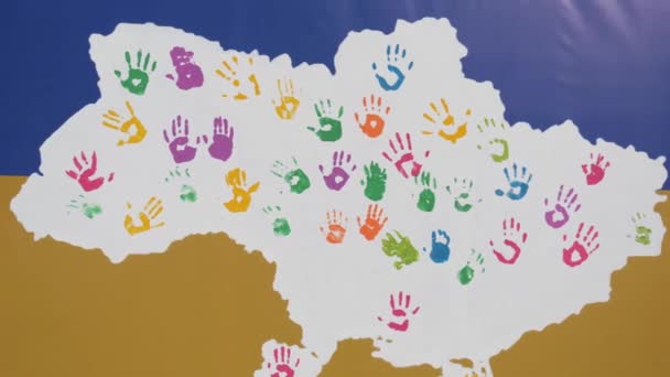 Les Enfants Soutiennent Lutte Pour Paix Liberté Ukraine — Video