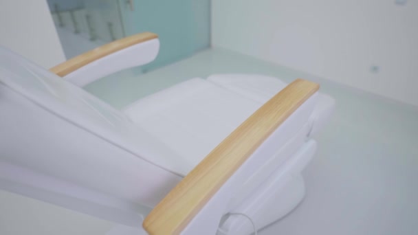 砂糖や化粧品の手順のための美容室の椅子 — ストック動画