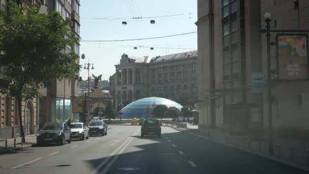 Városi Élet Központjában Kijev — Stock videók