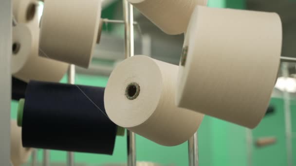 Production Nylon Thread Factory — Stock Video