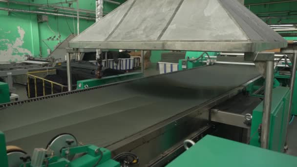 Industria Textil Equipos Para Producción Tejidos — Vídeo de stock