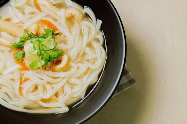 Kalguksu Zuppa Spaghetti Stile Coreano Tagliatelle Fresche Tagliate Coltello Fatte — Foto Stock