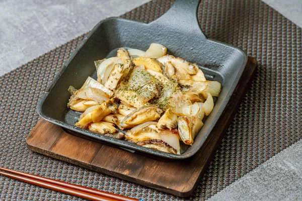 Jeonbok Butter Gui Korean Food Grilled Abalone Butter —  Fotos de Stock