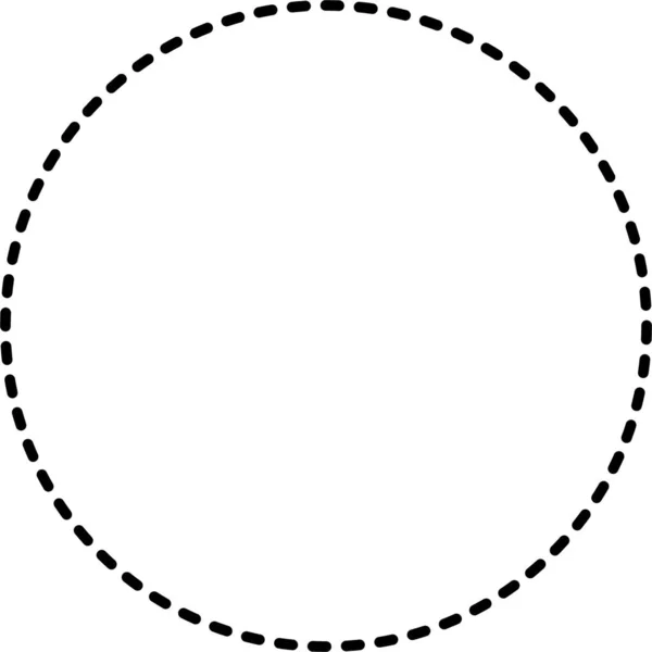 グラフィック作品 テンプレート クリップアートに適した点線の円形フレーム — ストックベクタ