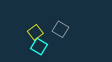 transition Animated square shapes with multiple colors