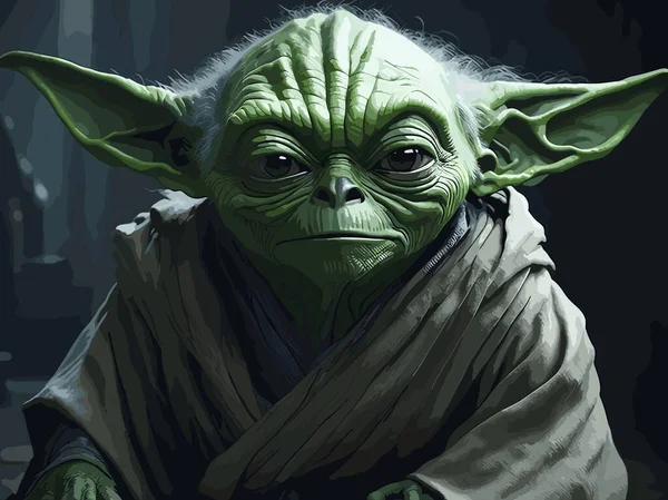 Yoda Som Fiktiv Karaktär Star Wars Universum — Stock vektor