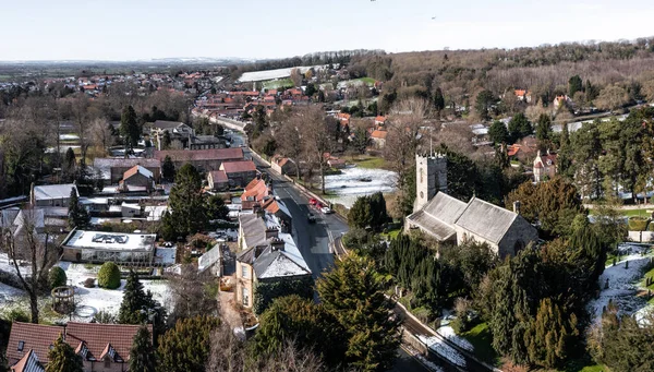 Thornton Dale March 2023 Aerial View Picturesque Village Thornton Dale — Stock Photo, Image