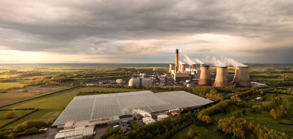 Drax Power Station Selby Reino Unido Mayo 2023 Vista Aérea — Foto de Stock