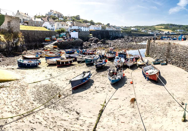 Coverack Cornwall Großbritannien Juli 2023 Landschaft Ansicht Der Traditionellen Cornischen — Stockfoto