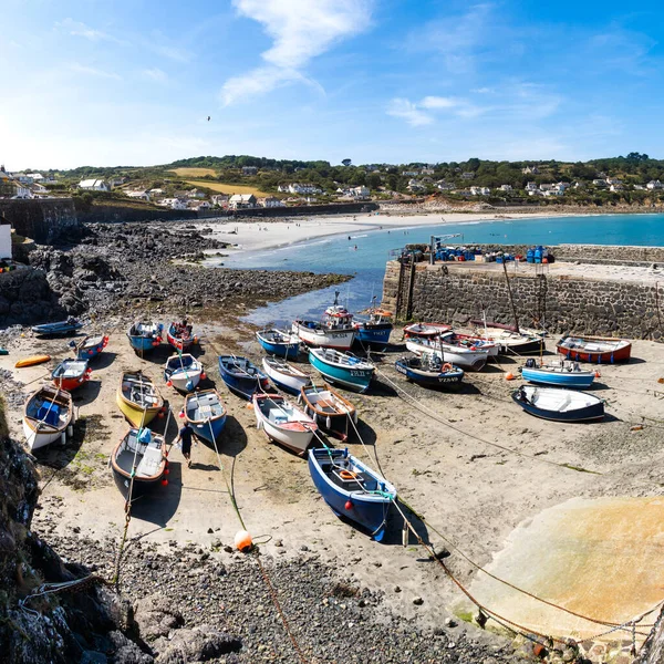 Coverack Cornwall Großbritannien Juli 2023 Landschaft Ansicht Der Traditionellen Cornischen — Stockfoto