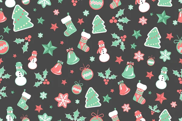 Frohe Weihnachten Neues Jahr Hintergrund Für Kopierraum — Stockvektor