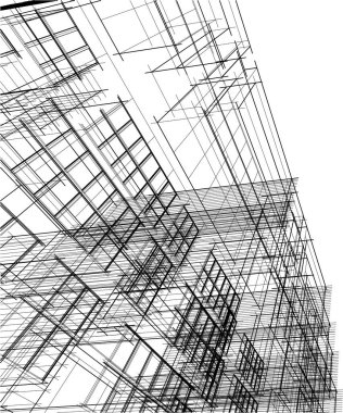 Grafik çizimi. siyah ve beyaz  