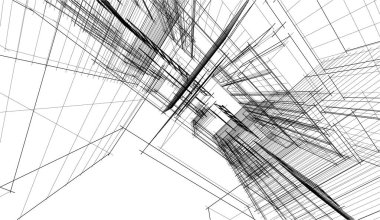 Grafik çizimi. siyah ve beyaz  