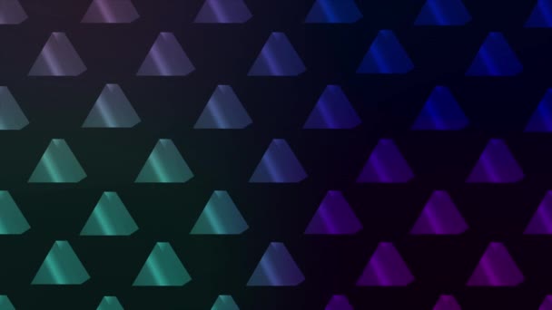 Triangoli Forme Modello Sfondo Con Animazione Spazio Copia — Video Stock
