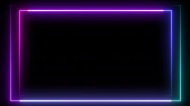 Kopyalama alanı için parlak neon şablon arkaplanı 