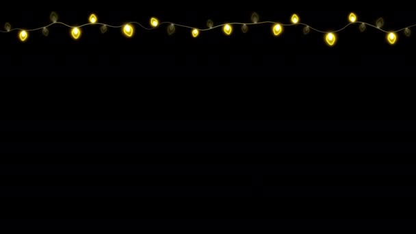Noel Teması Parlayan Işıklar — Stok video