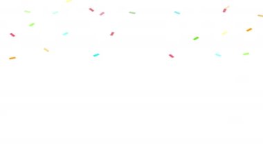 art illustration of colorful confetti seamless pattern background 