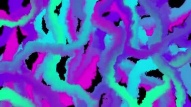 Neon 3d paint brush smoking abstract. colorful and bright neon background for copy space 