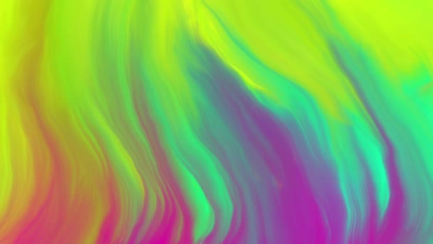 Colorful Marble Paint Backdrop Slowly Flowing — Vídeos de Stock