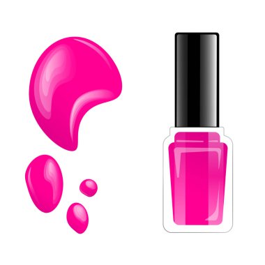 3d morumsu oje, vektör illüstrasyonu