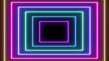 neon renkleri çerçeve siyah arkaplan üzerinde kısmi dikdörtgenler, uzay duvar kağıdı kopyala