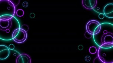 Neon çemberleri arkaplan görüntüsü 