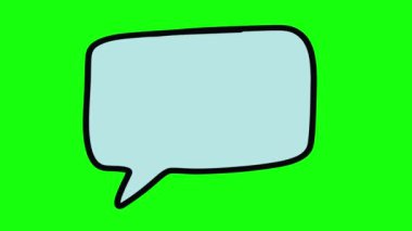 metin için alanı olan konuşma kabarcığı video canlandırma arkaplanı 