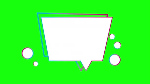 Sprachblase Video Animation Hintergrund Mit Platz Für Text — Stockvideo