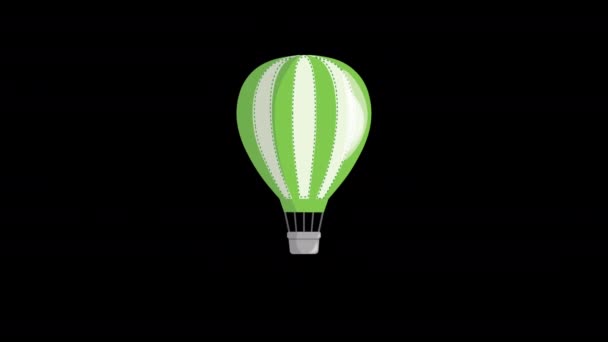 Hot Air Balloon Animation Background — Wideo stockowe