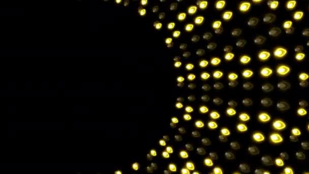 Neon Karácsonyi Függőleges Keret Neon Kivilágított Izzók Minta Absztrakt Hurok — Stock videók