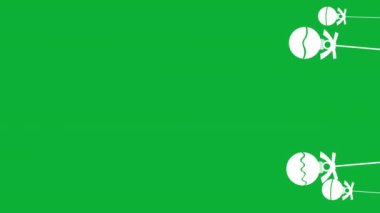 Siyah arka planda kırmızı kurdeleli beyaz Noel topu